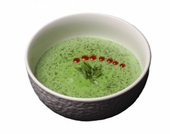 Крем-суп из брокколи и шпината 