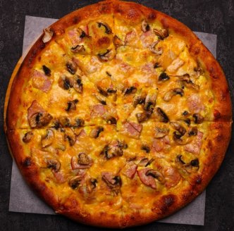 С ветчиной и грибами МИНИ пицца  