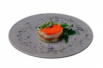 Салат Мимоза с лососем 