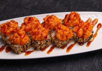 Запеченный ролл с креветкой 220гр